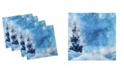 Ambesonne Winter Set of 4 Napkins, 18" x 18"